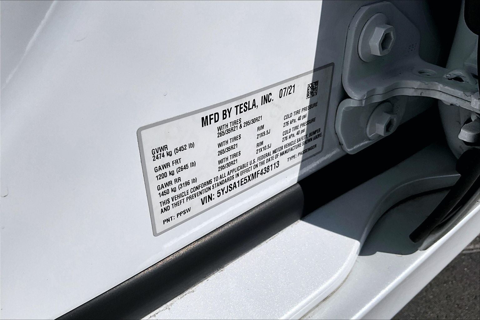 2021 Tesla Model S Long Range
