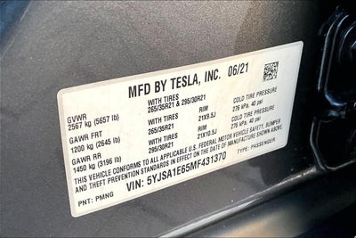 2021 Tesla Model S Plaid