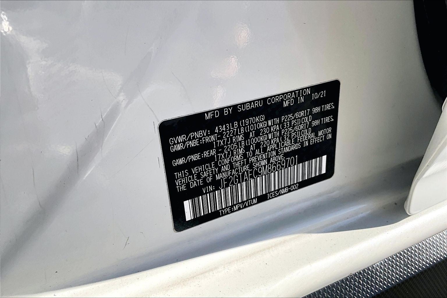 2021 Subaru Crosstrek Premium