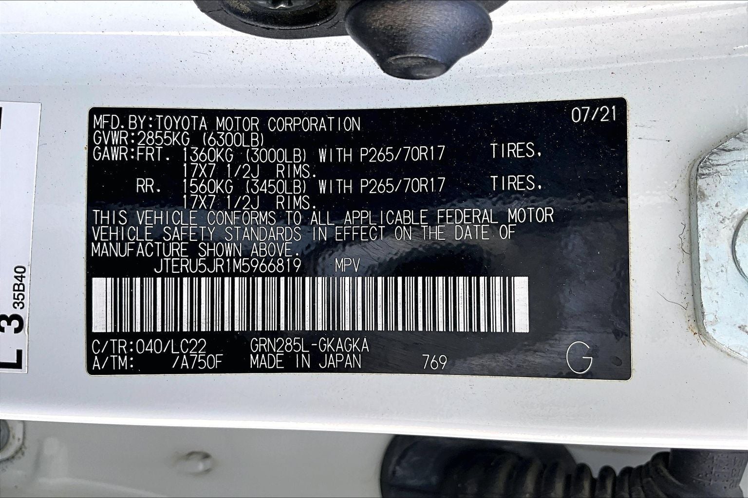 2021 Toyota 4Runner TRD Off-Road Premium