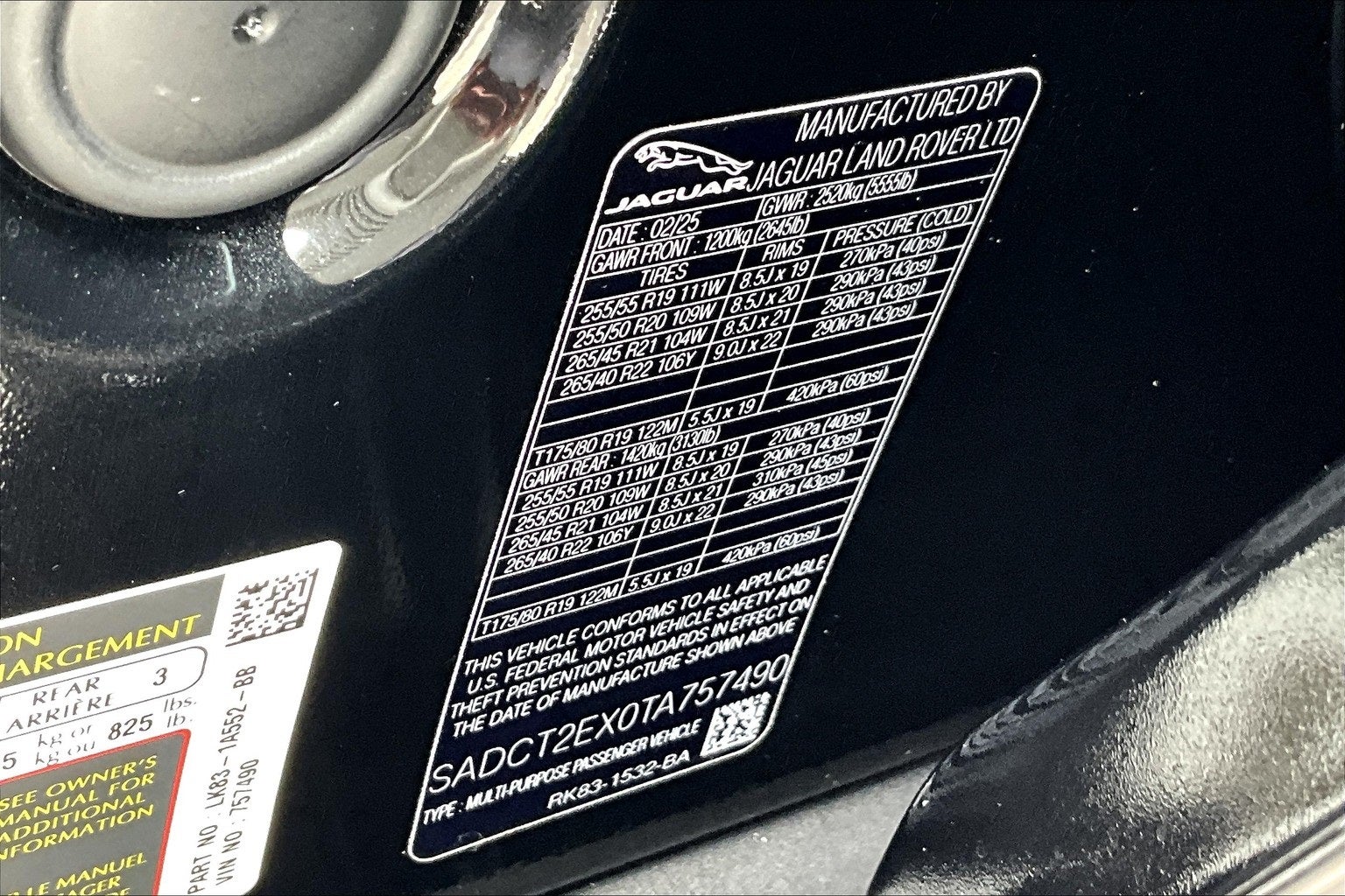 2026 Jaguar F-PACE P250 R-Dynamic S