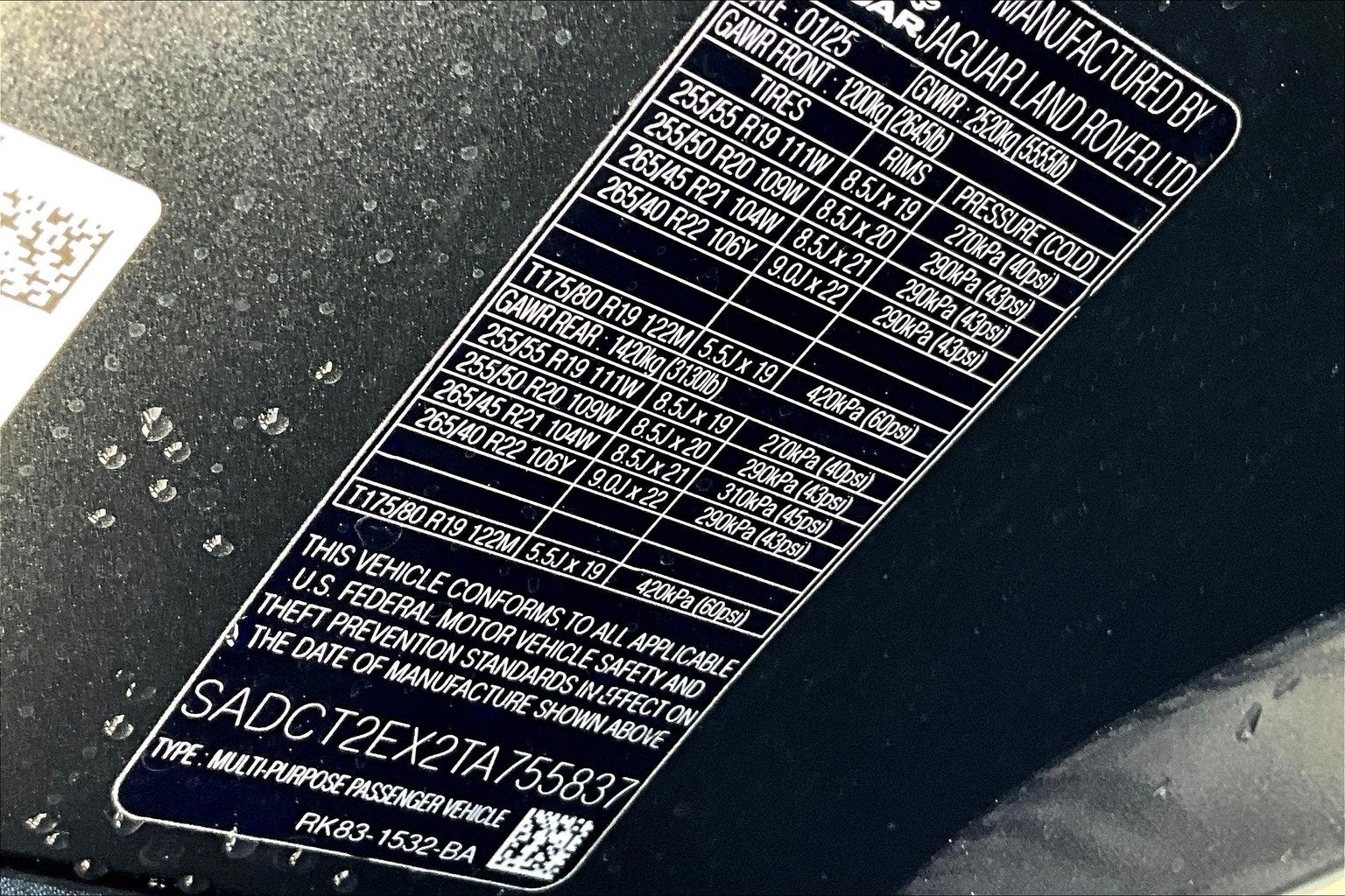 2026 Jaguar F-PACE P250 R-Dynamic S