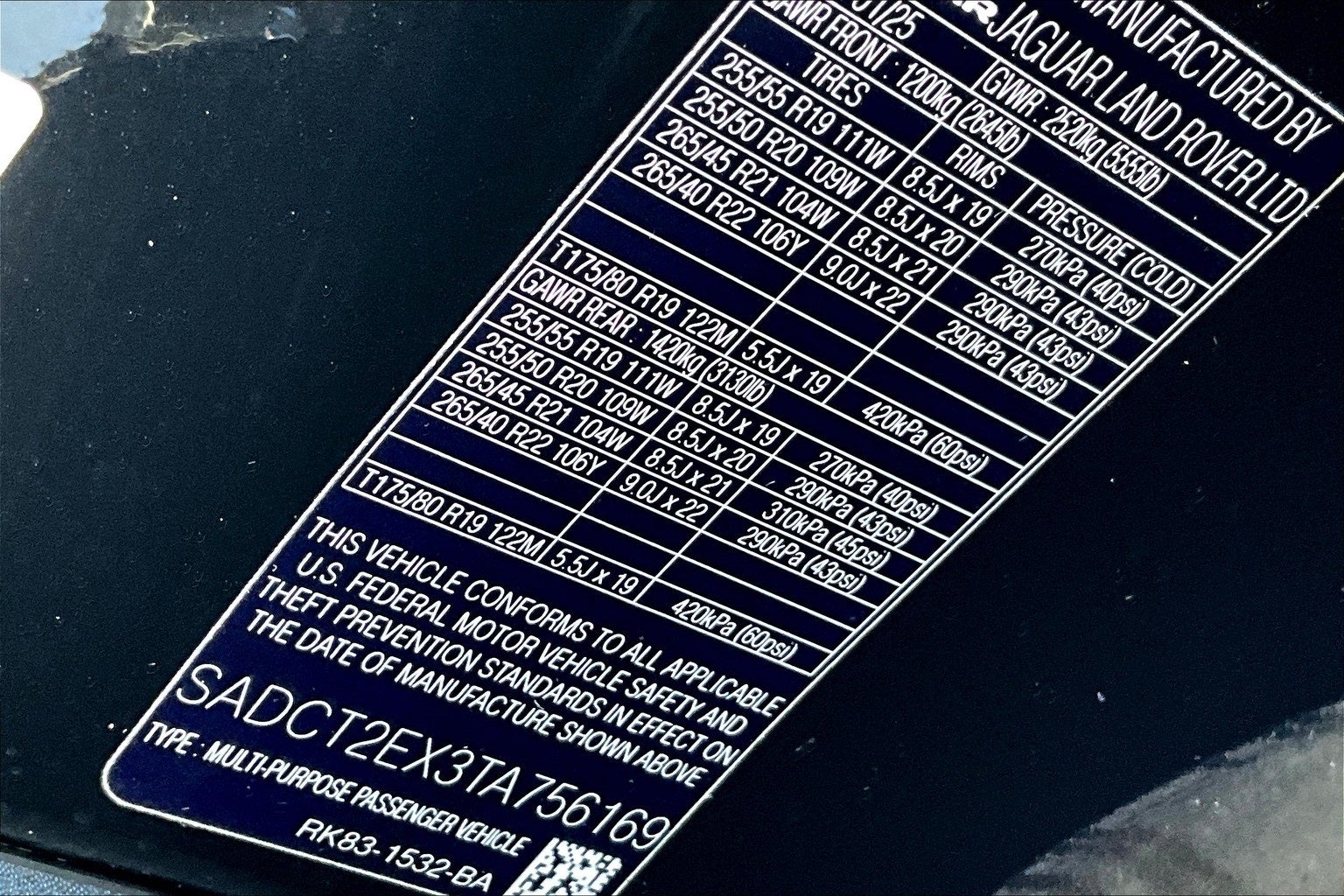 2026 Jaguar F-PACE P250 R-Dynamic S