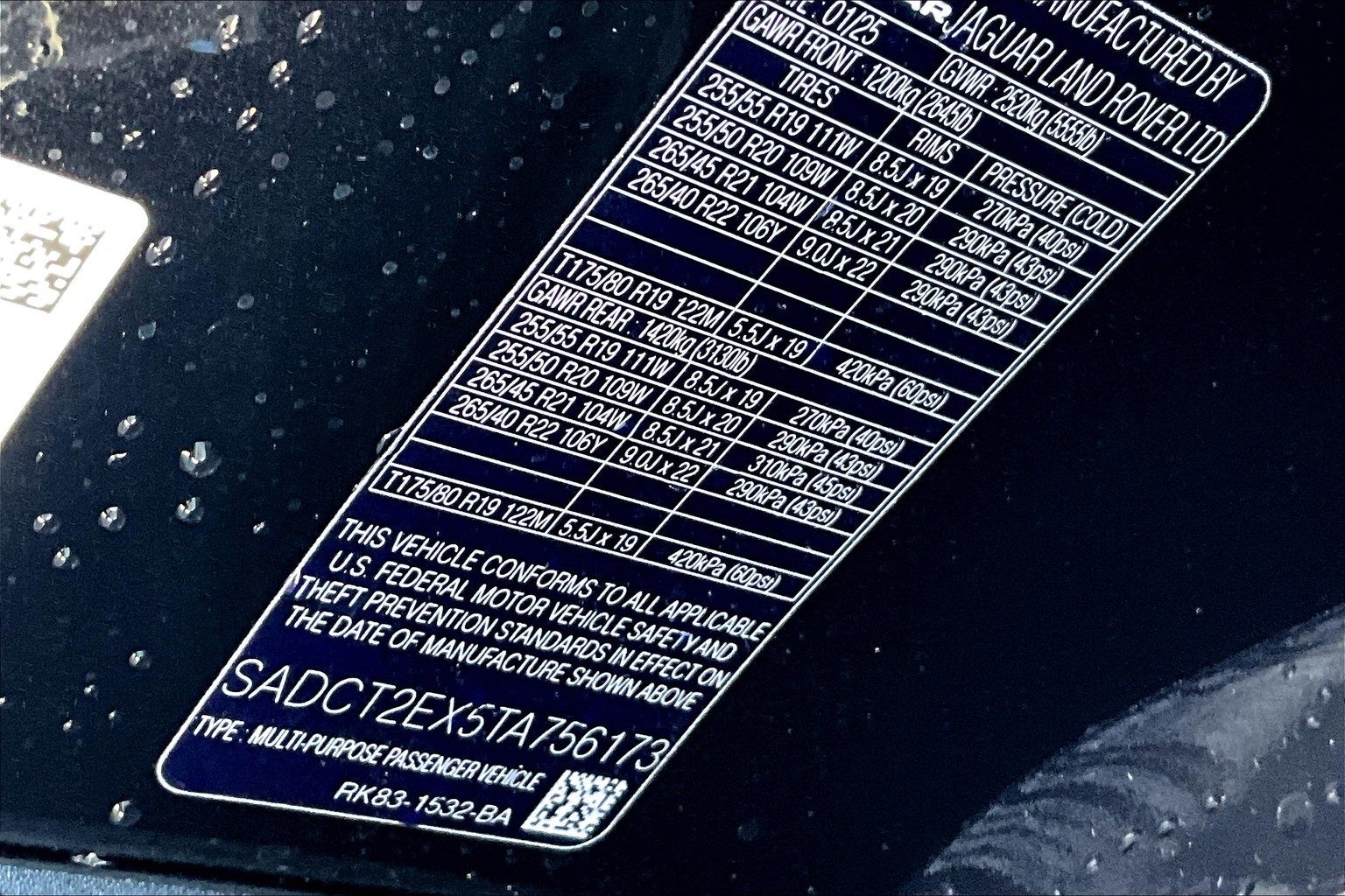 2026 Jaguar F-PACE P250 R-Dynamic S