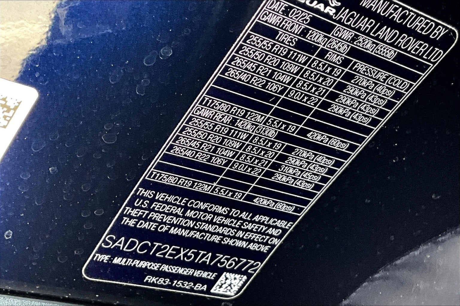 2026 Jaguar F-PACE P250 R-Dynamic S