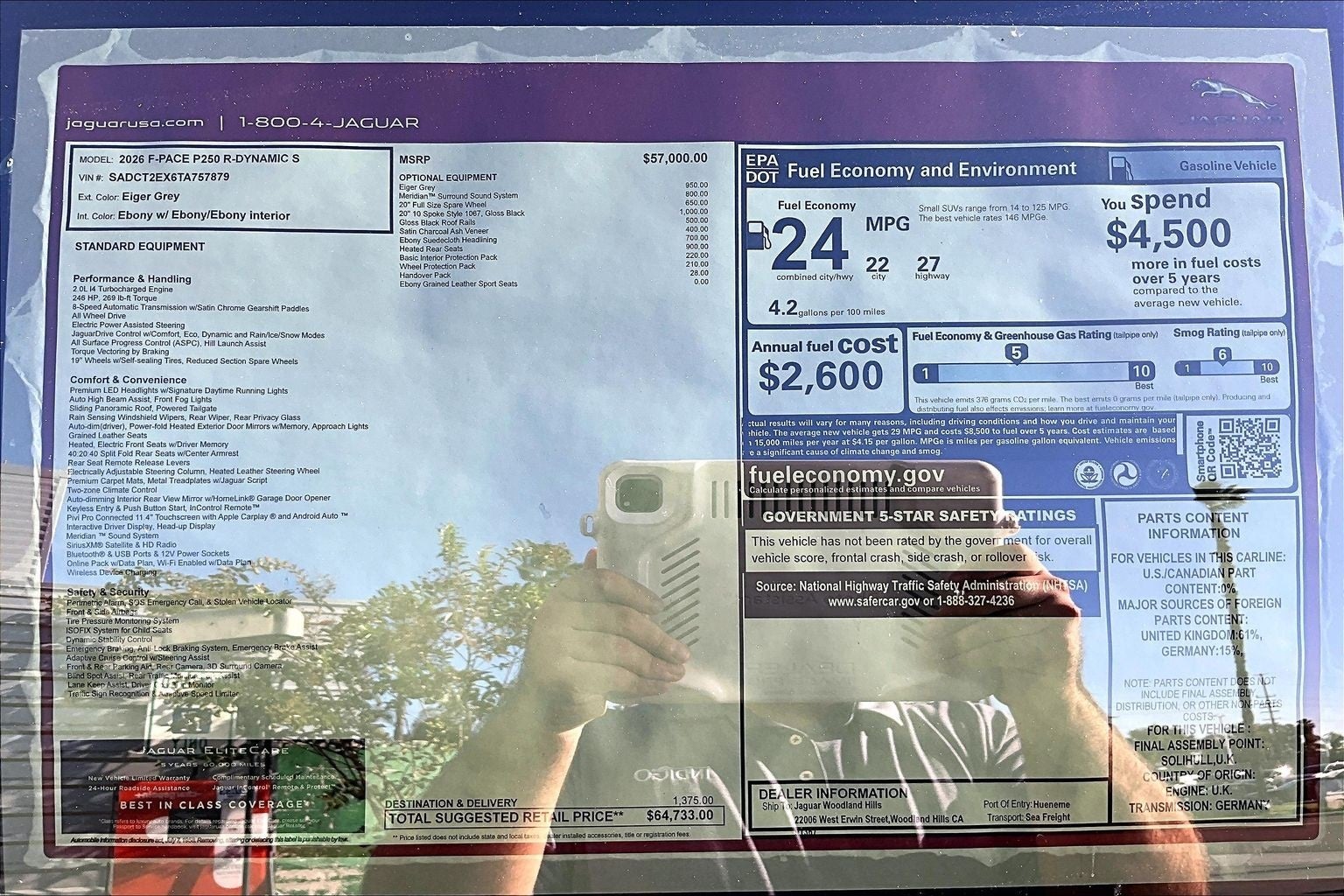 2026 Jaguar F-PACE P250 R-Dynamic S