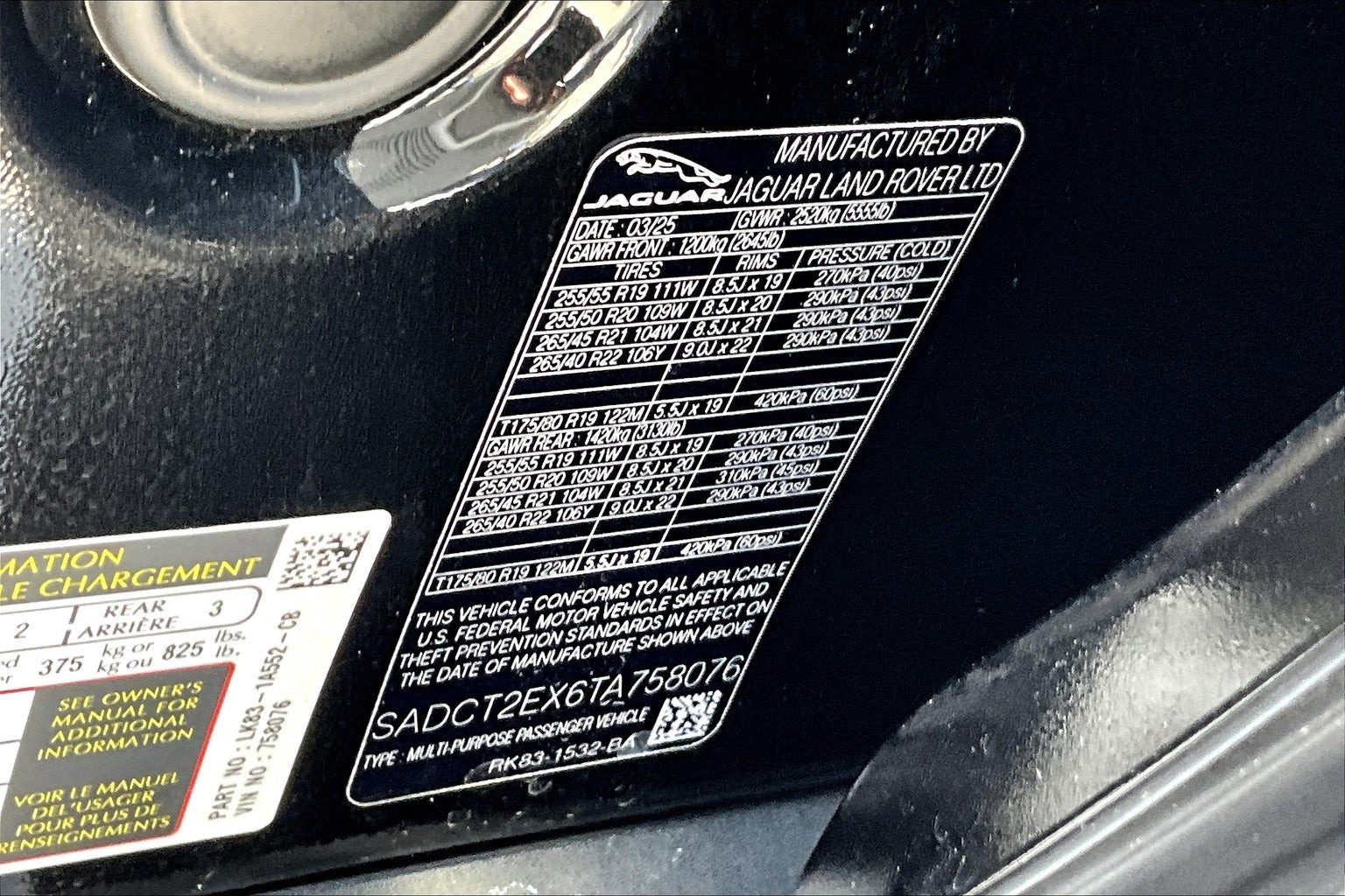 2026 Jaguar F-PACE P250 R-Dynamic S