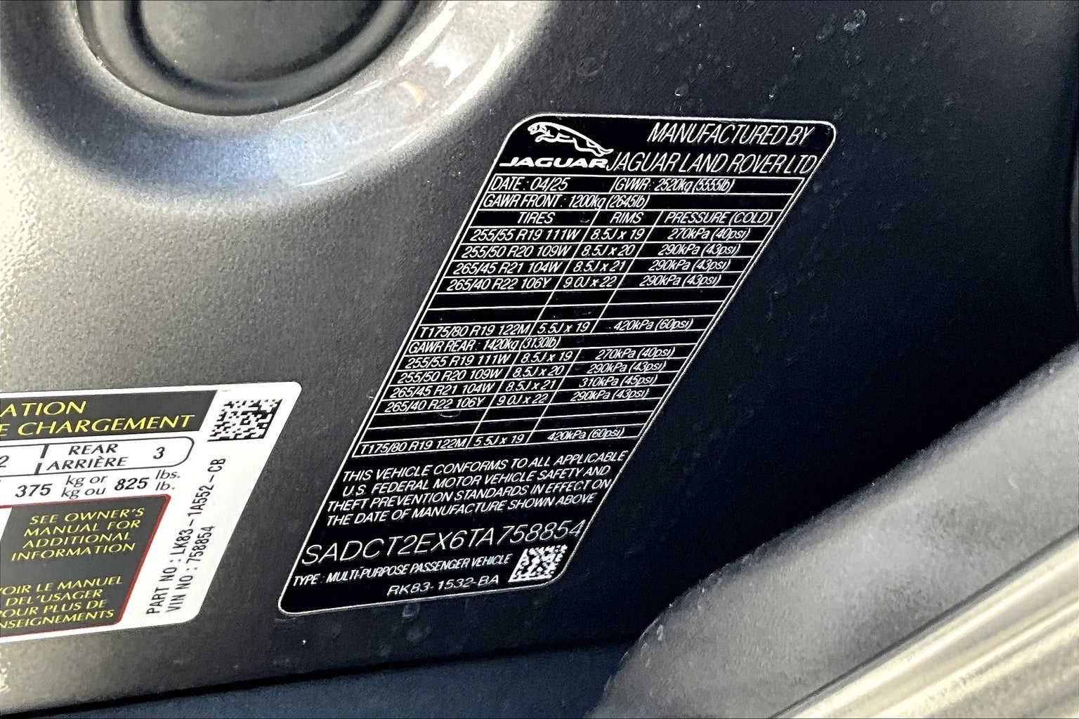 2026 Jaguar F-PACE P250 R-Dynamic S