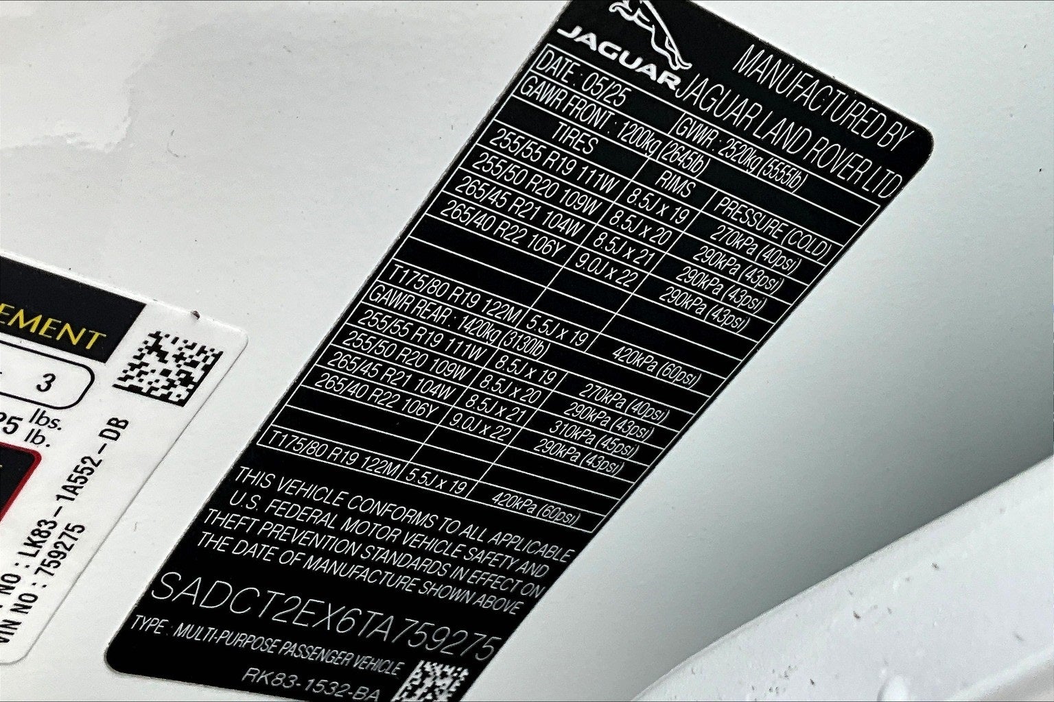 2026 Jaguar F-PACE P250 R-Dynamic S