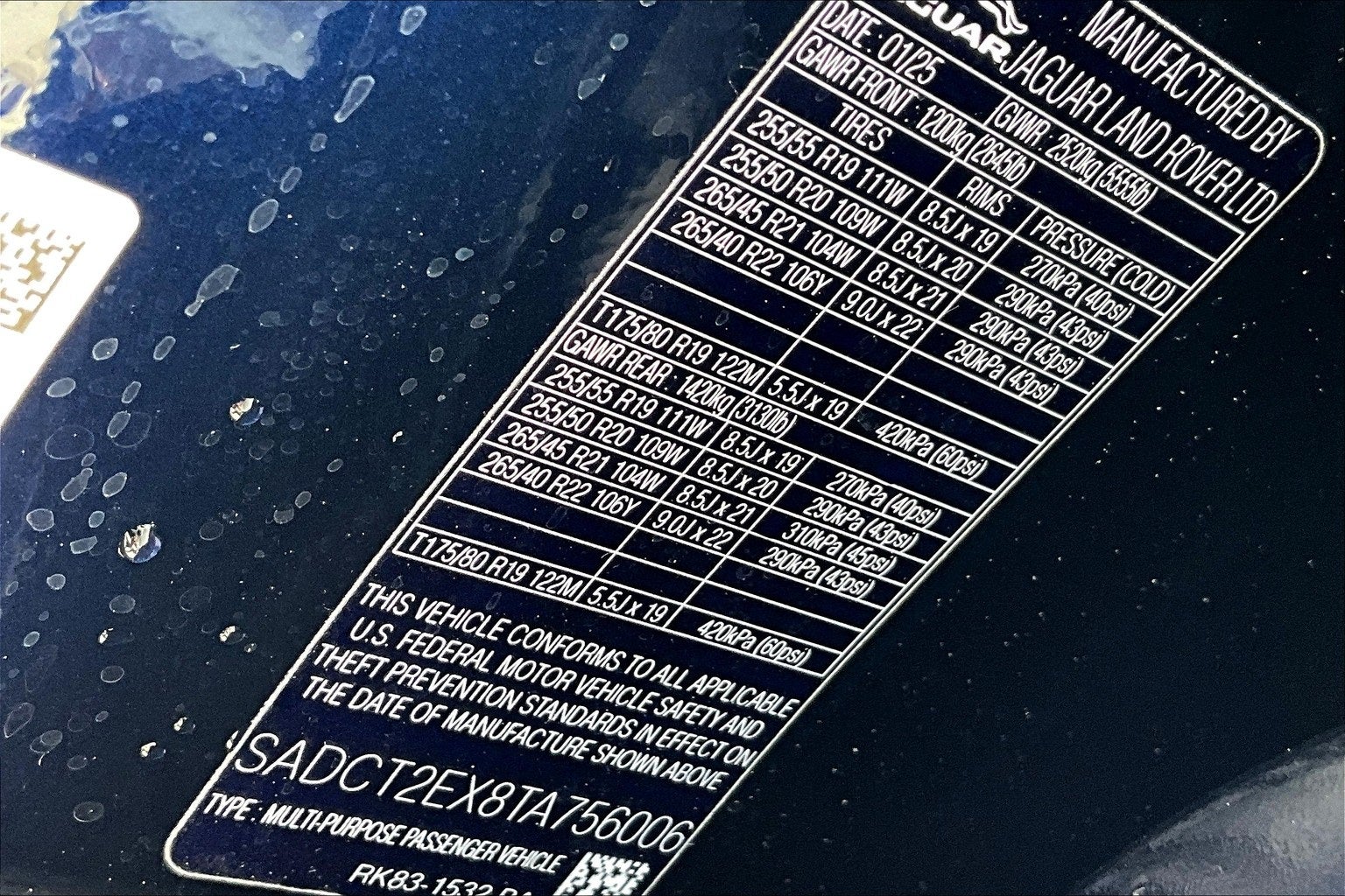 2026 Jaguar F-PACE P250 R-Dynamic S