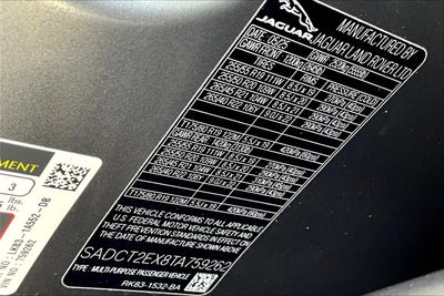 2026 Jaguar F-PACE P250 R-Dynamic S