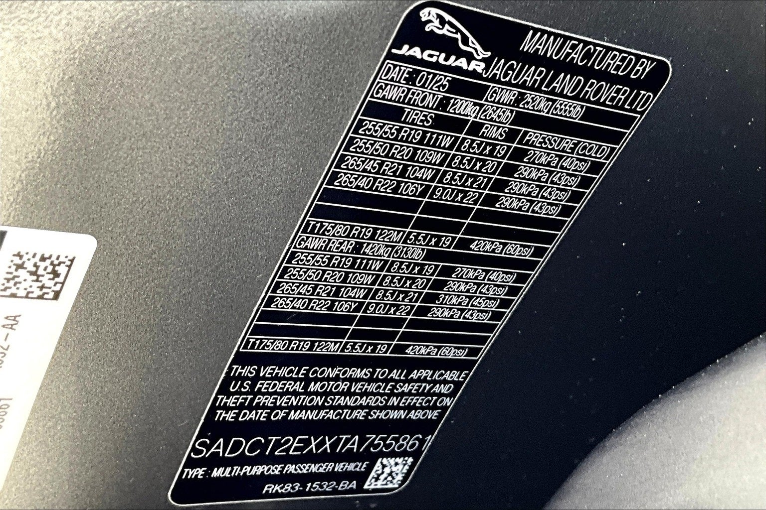 2026 Jaguar F-PACE P250 R-Dynamic S