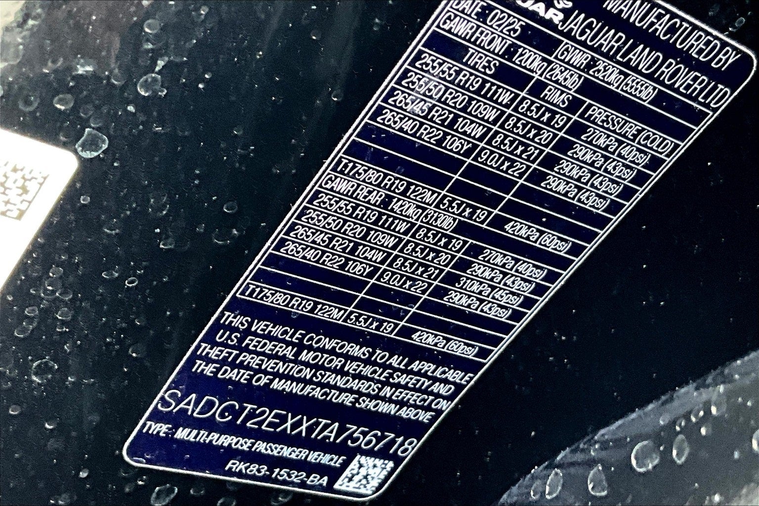 2026 Jaguar F-PACE P250 R-Dynamic S