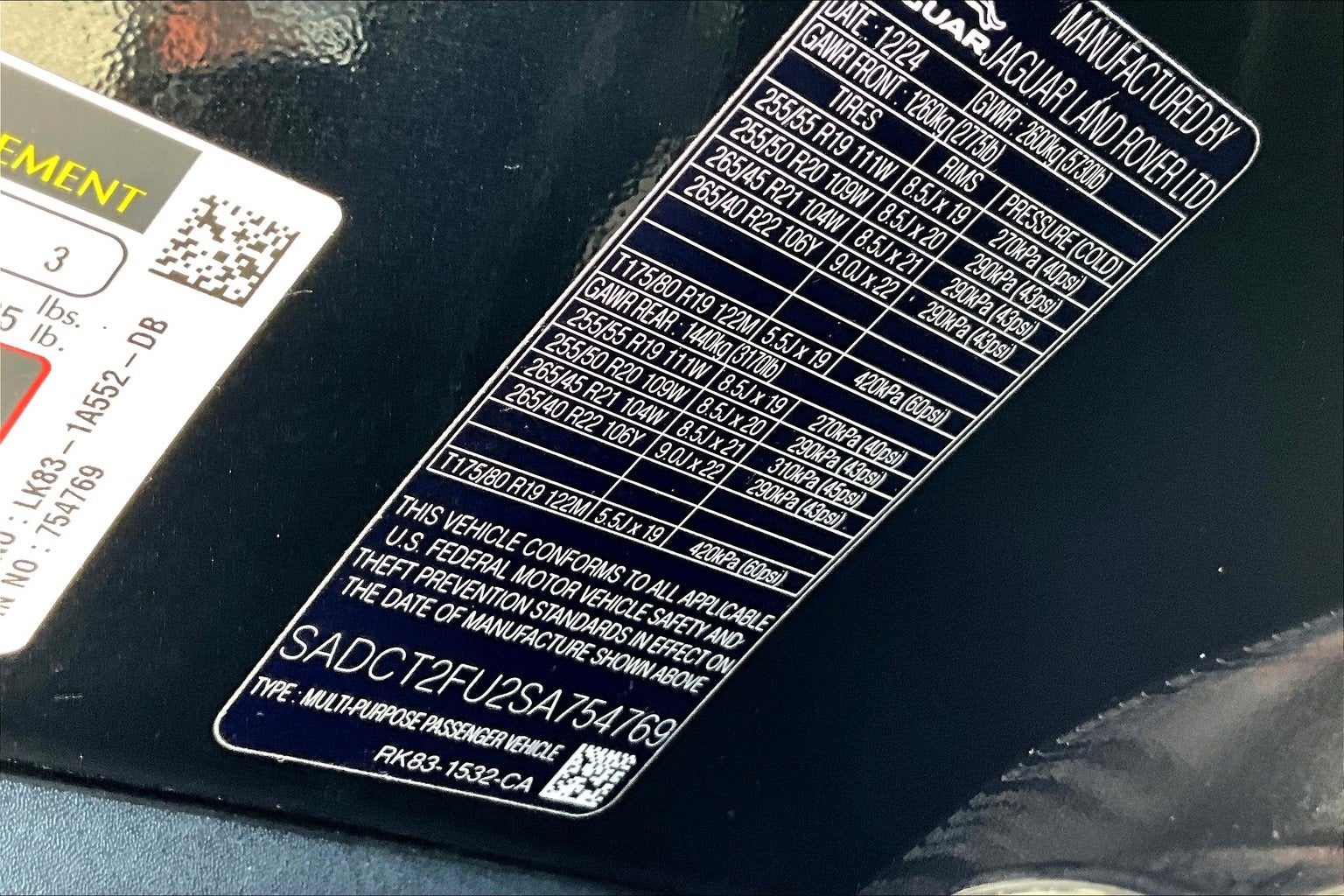 2025 Jaguar F-PACE P400 R-Dynamic S