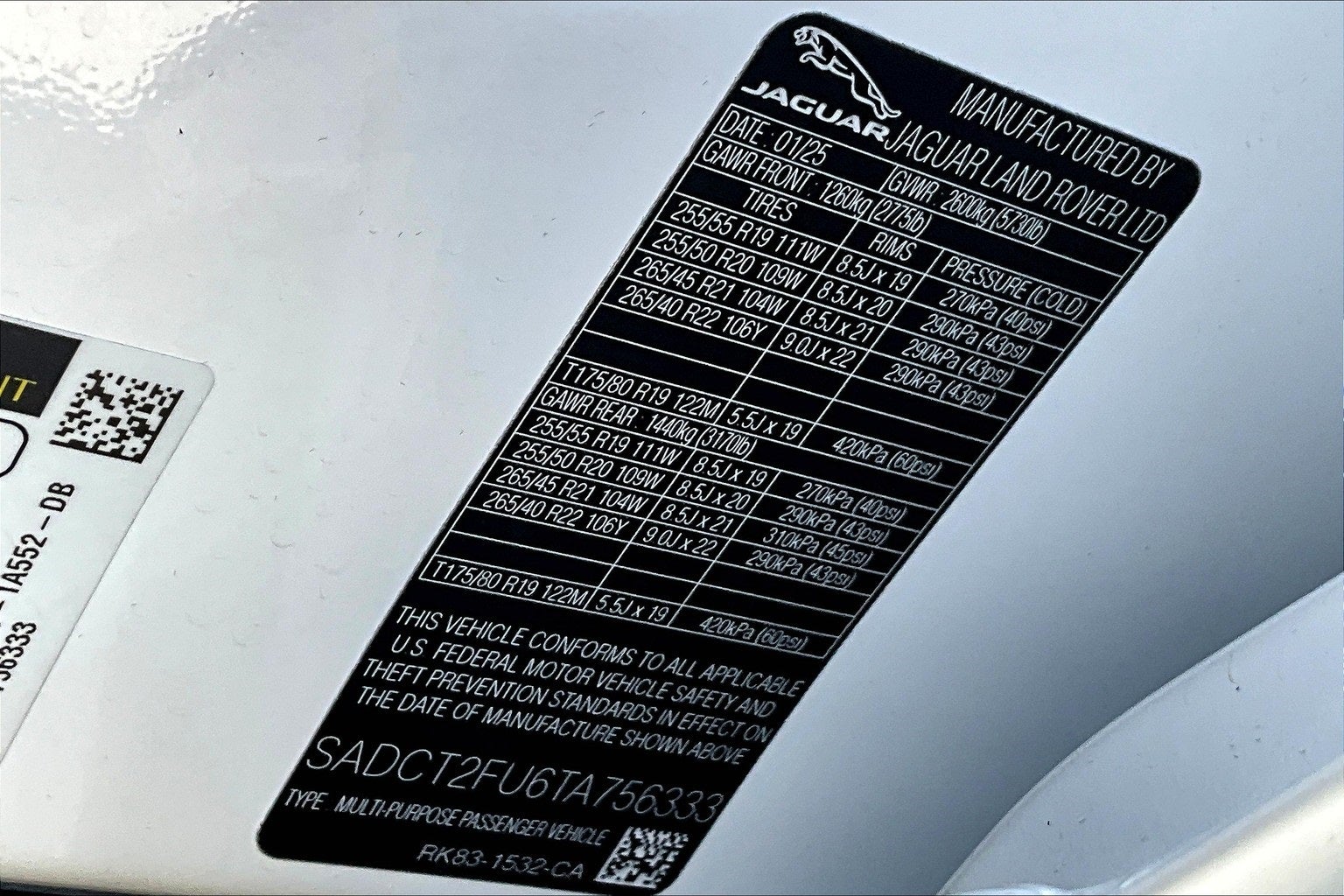 2026 Jaguar F-PACE P400 R-Dynamic S