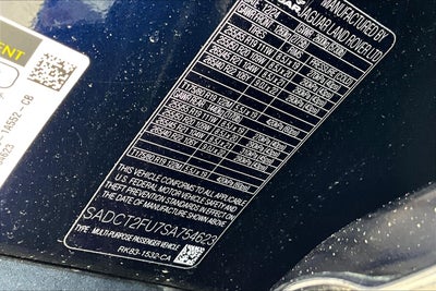 2025 Jaguar F-PACE P400 R-Dynamic S