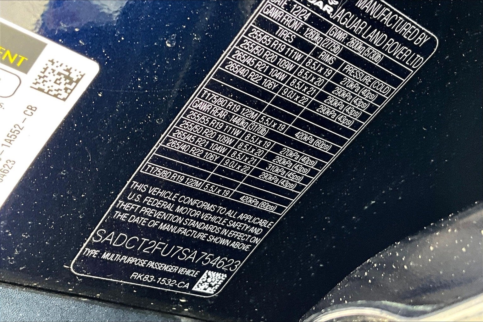 2025 Jaguar F-PACE P400 R-Dynamic S