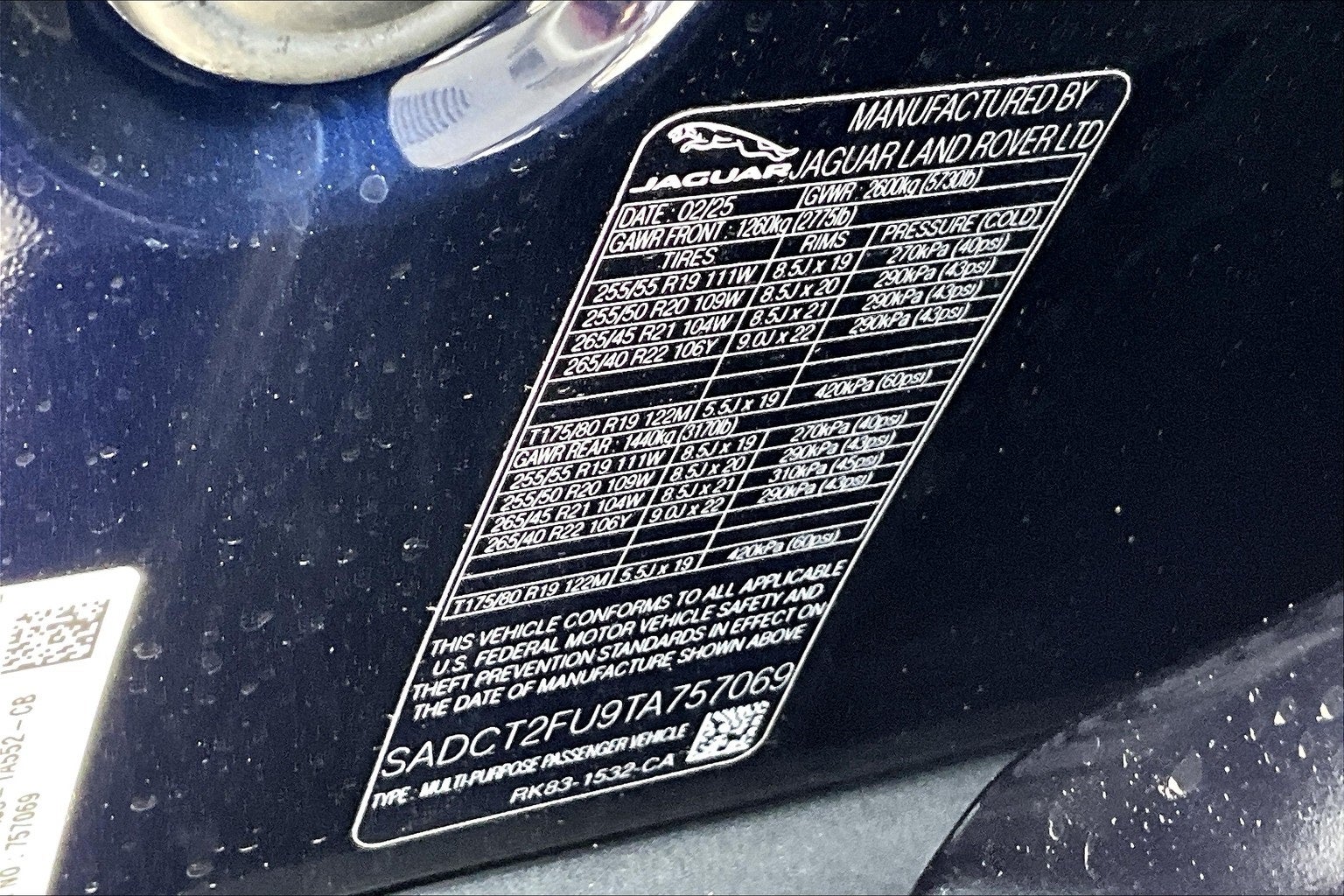 2026 Jaguar F-PACE P400 R-Dynamic S