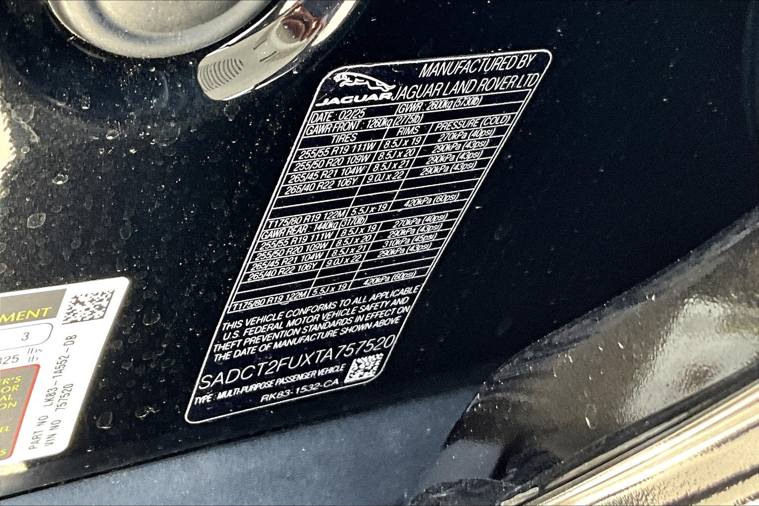 2026 Jaguar F-PACE P400 R-Dynamic S