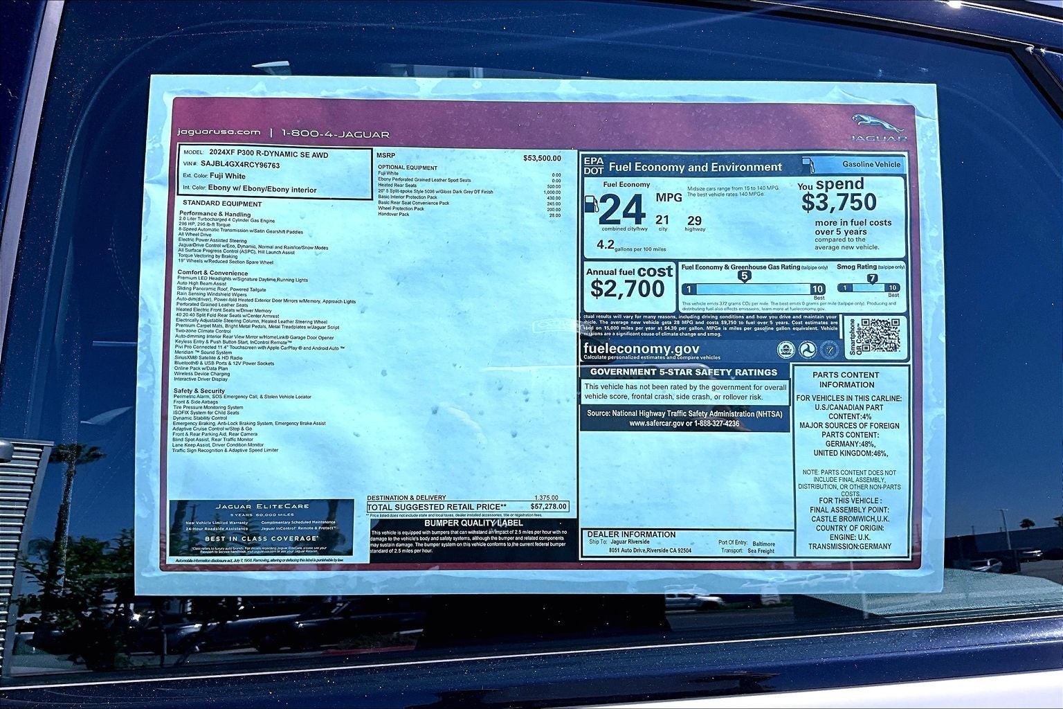 2024 Jaguar XF R-Dynamic SE