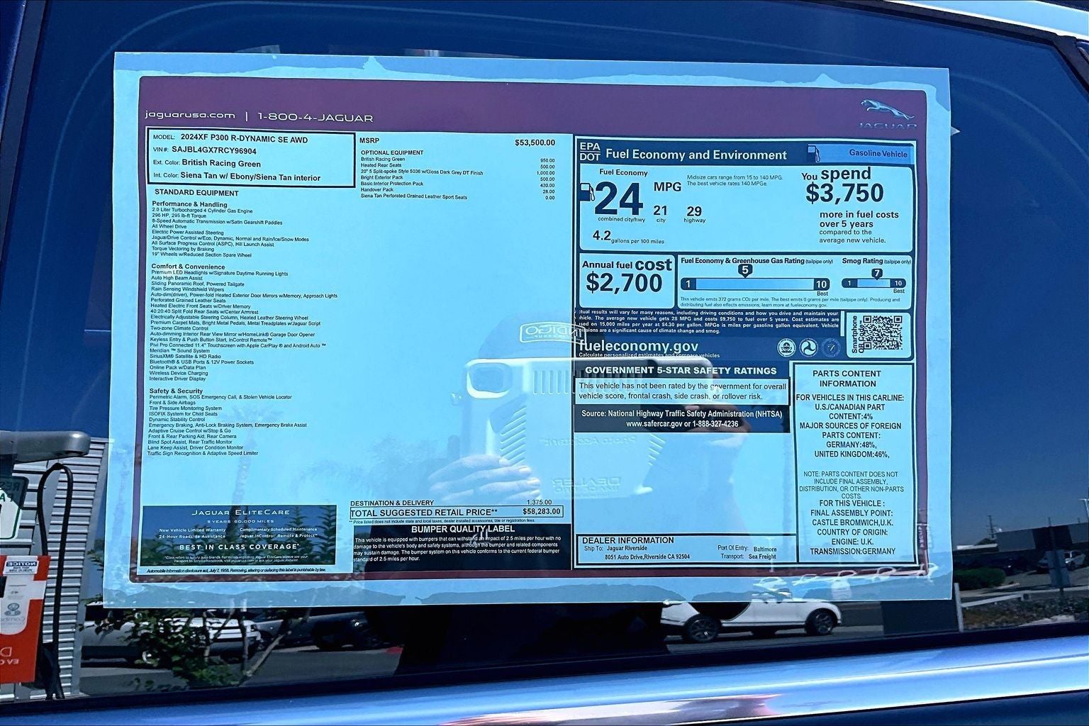 2024 Jaguar XF R-Dynamic SE