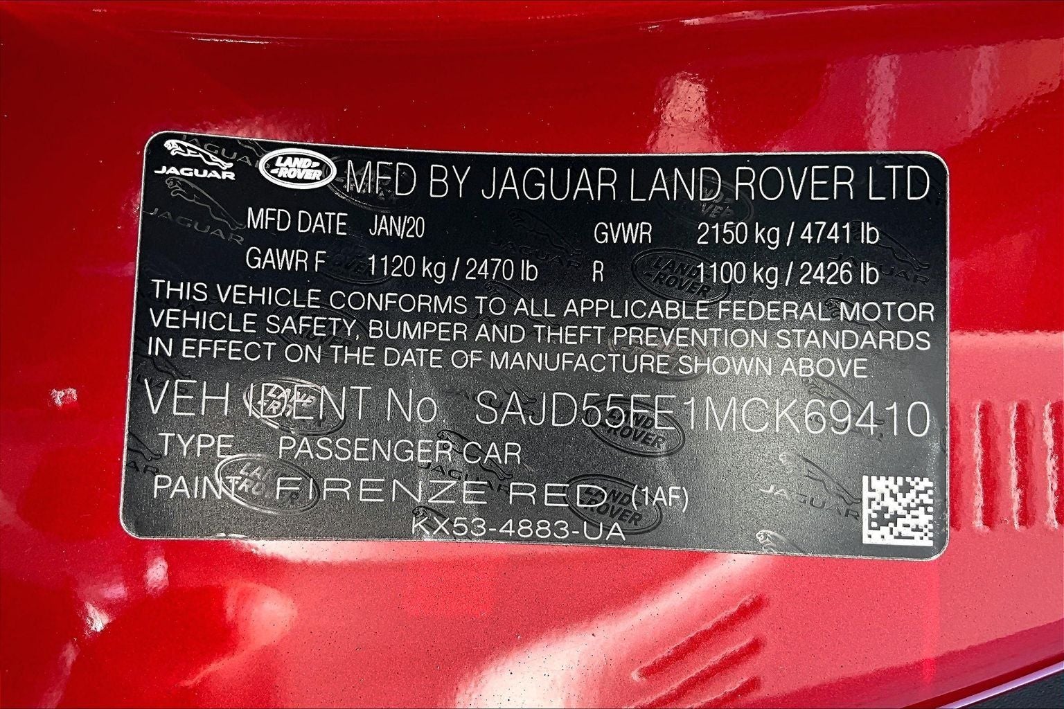 2021 Jaguar F-TYPE R
