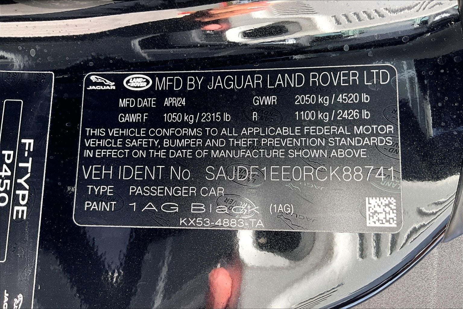 2024 Jaguar F-TYPE P450