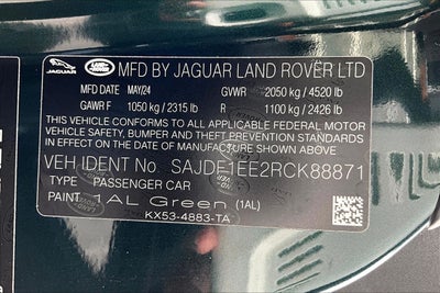 2024 Jaguar F-TYPE P450