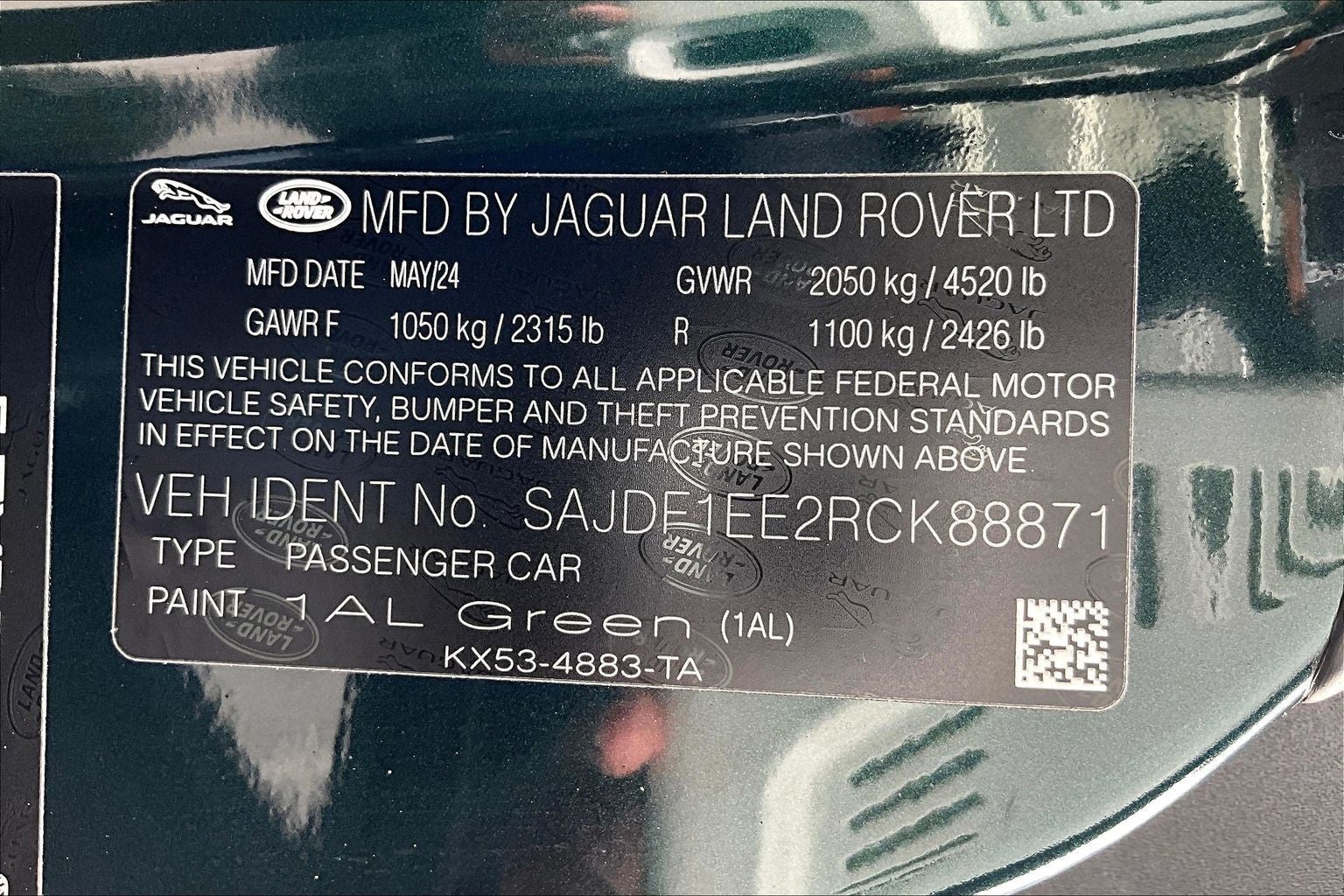 2024 Jaguar F-TYPE P450