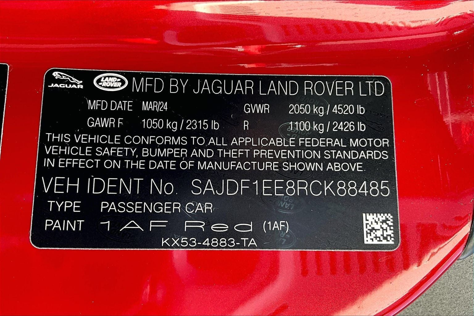 2024 Jaguar F-TYPE P450