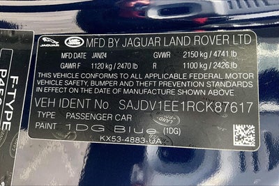2024 Jaguar F-TYPE P450