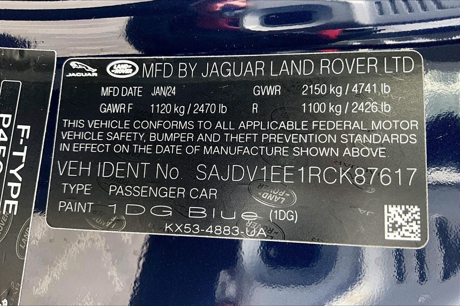 2024 Jaguar F-TYPE P450