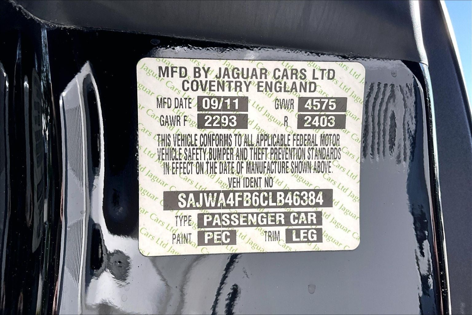 2012 Jaguar XK Base