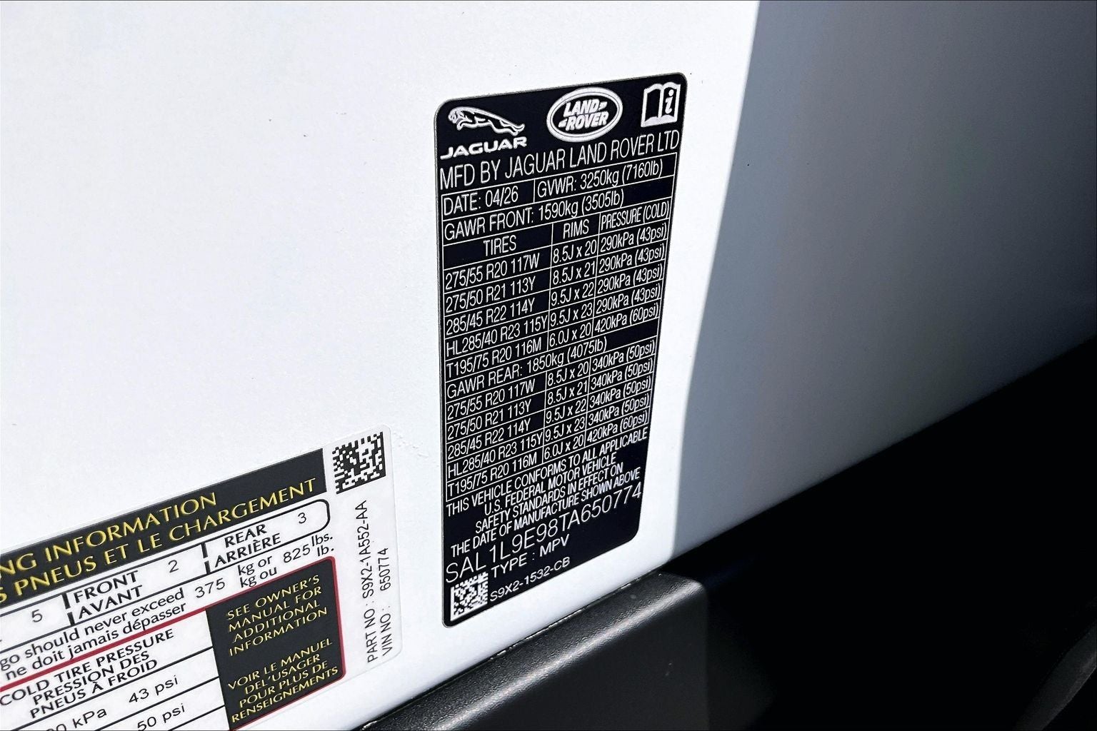 2026 Land Rover Range Rover Sport Dynamic SE