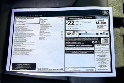 2026 Land Rover Range Rover Sport Dynamic SE