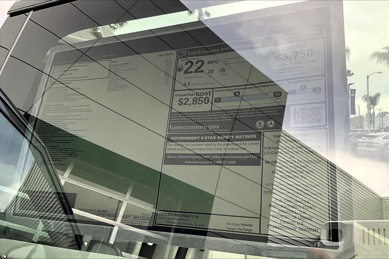 2026 Land Rover Range Rover Sport SE