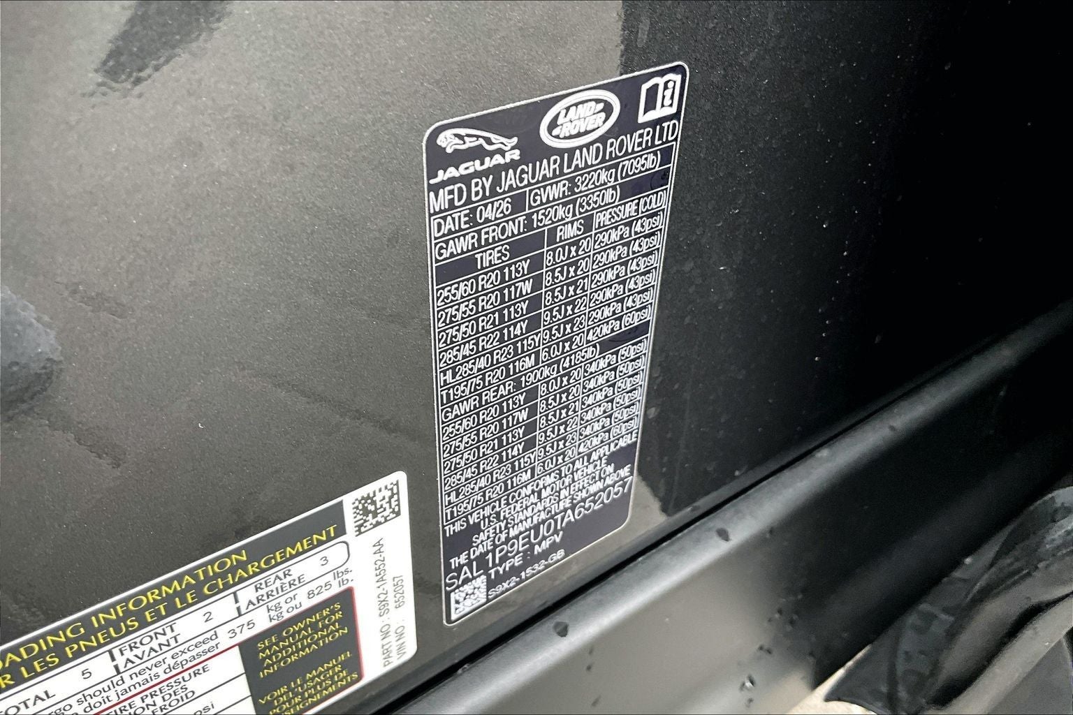 2026 Land Rover Range Rover Sport SE