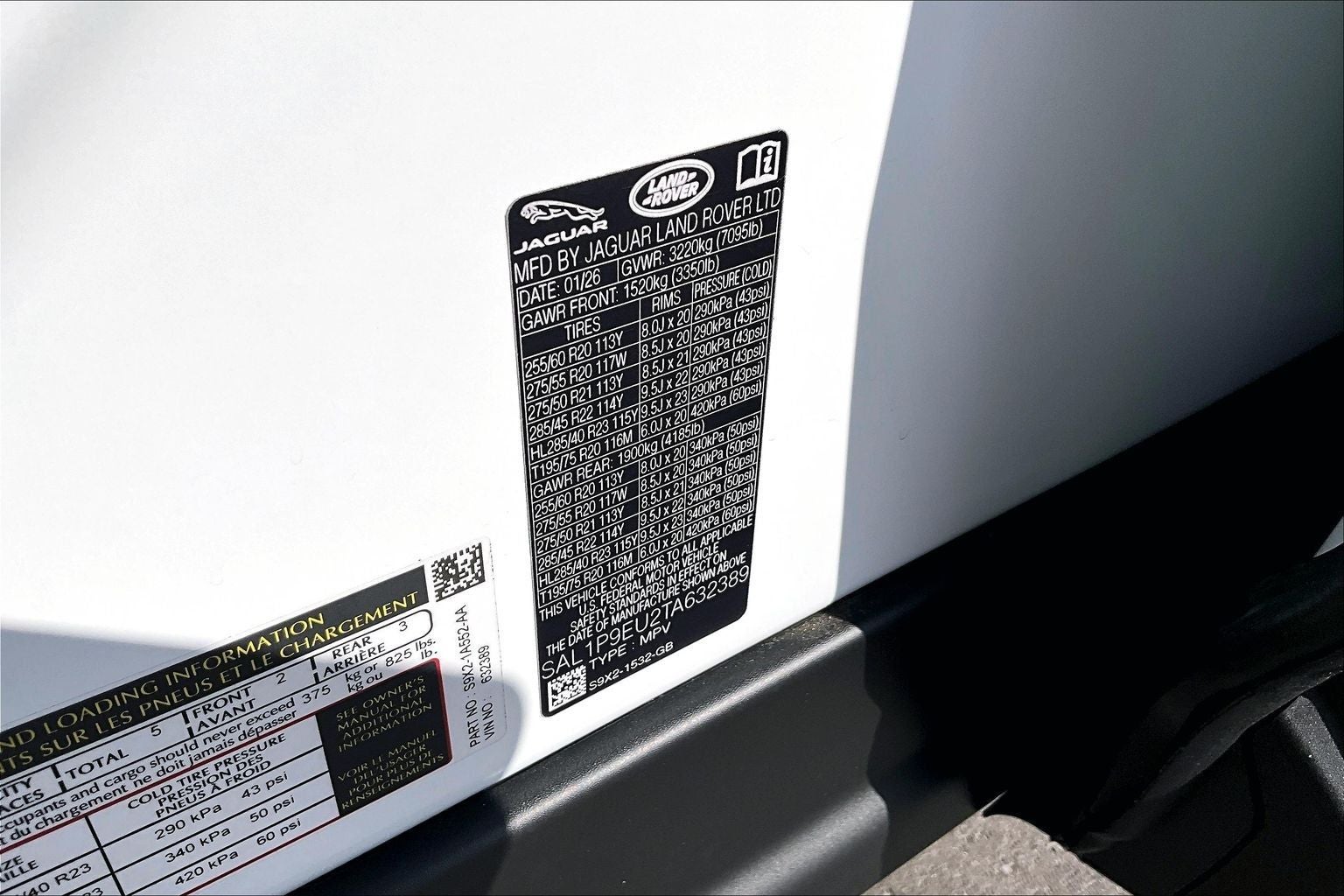 2026 Land Rover Range Rover Sport SE
