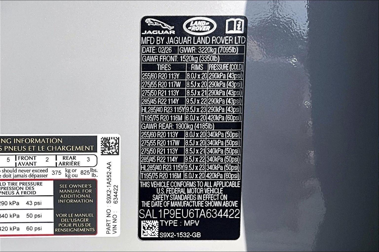 2026 Land Rover Range Rover Sport SE