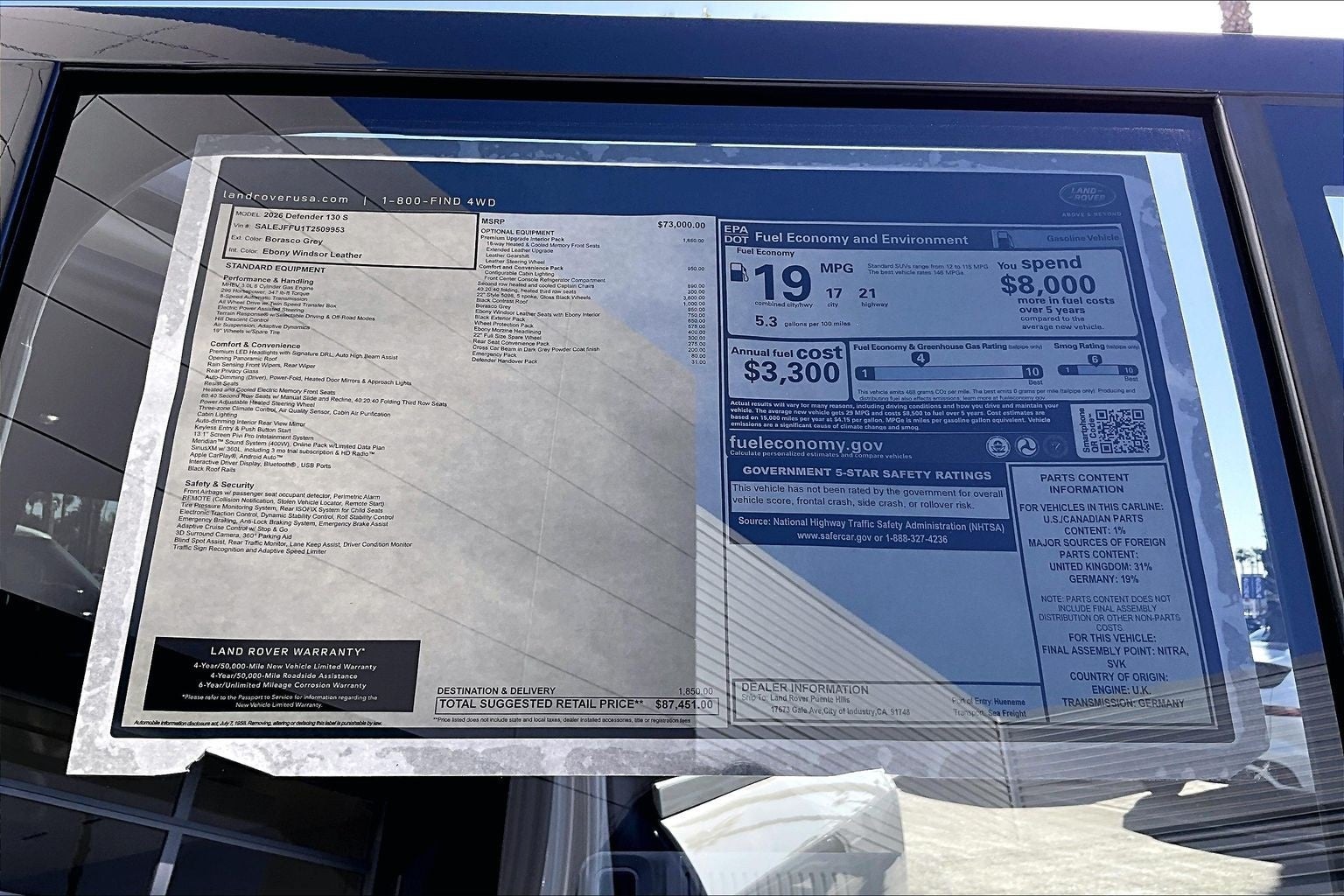 2026 Land Rover Defender 130 S