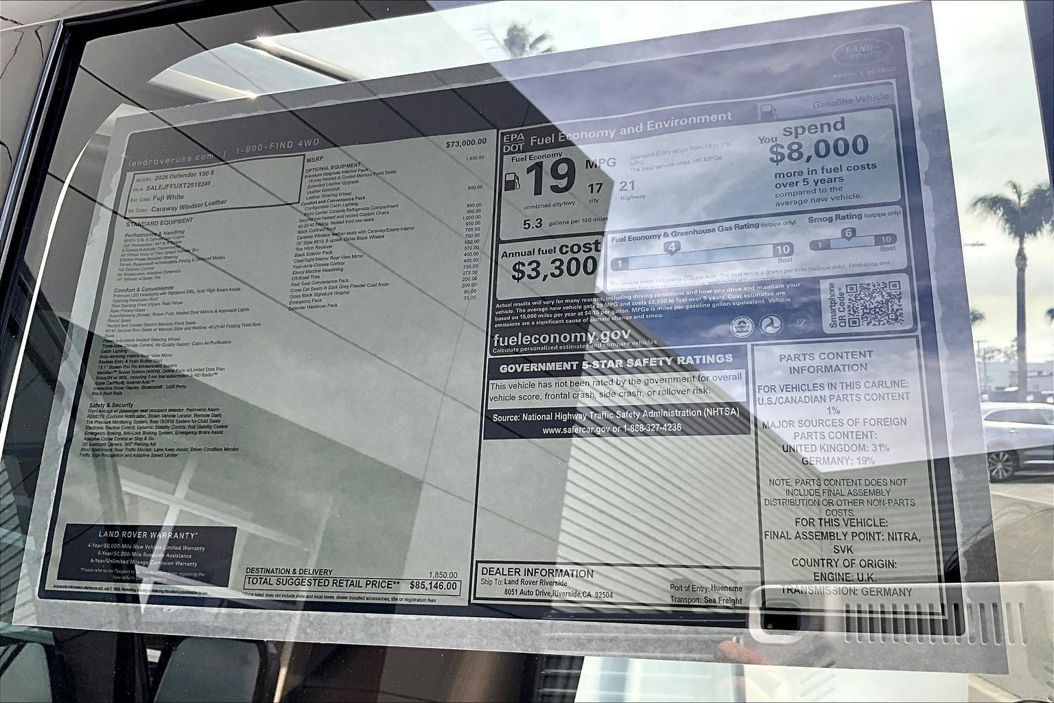 2026 Land Rover Defender 130 S