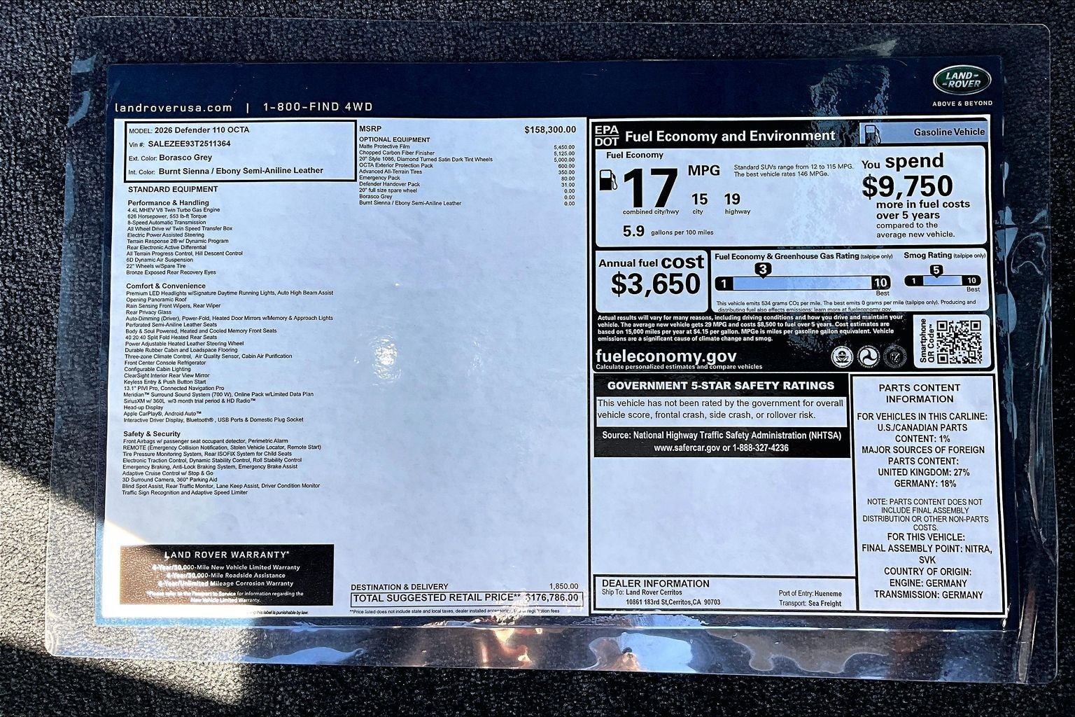 2026 Land Rover Defender 110 OCTA