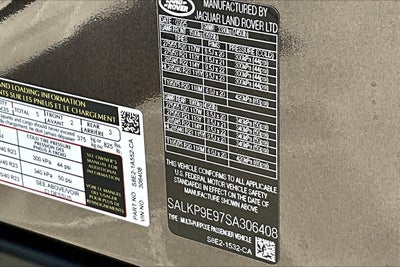 2025 Land Rover Range Rover SE