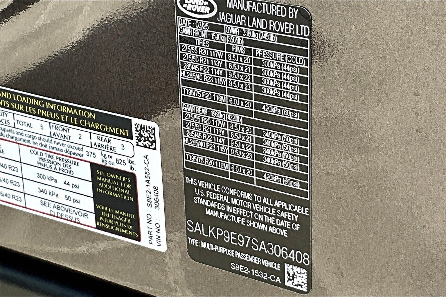 2025 Land Rover Range Rover SE