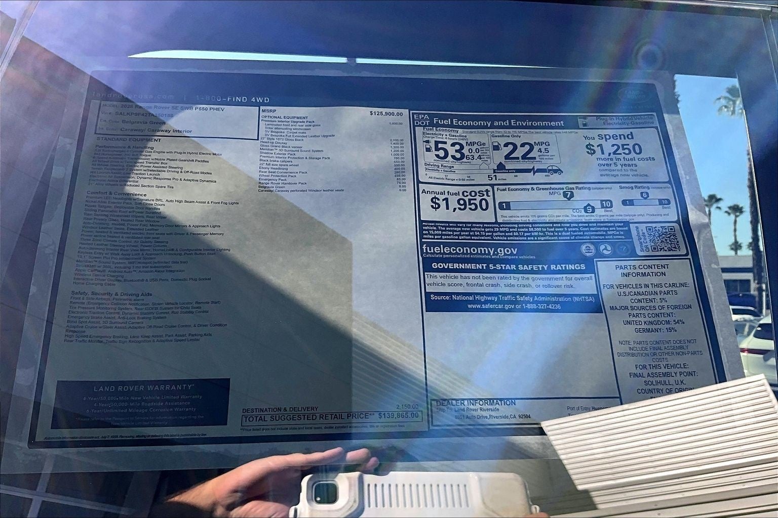 2026 Land Rover Range Rover Plug-In Hybrid SE