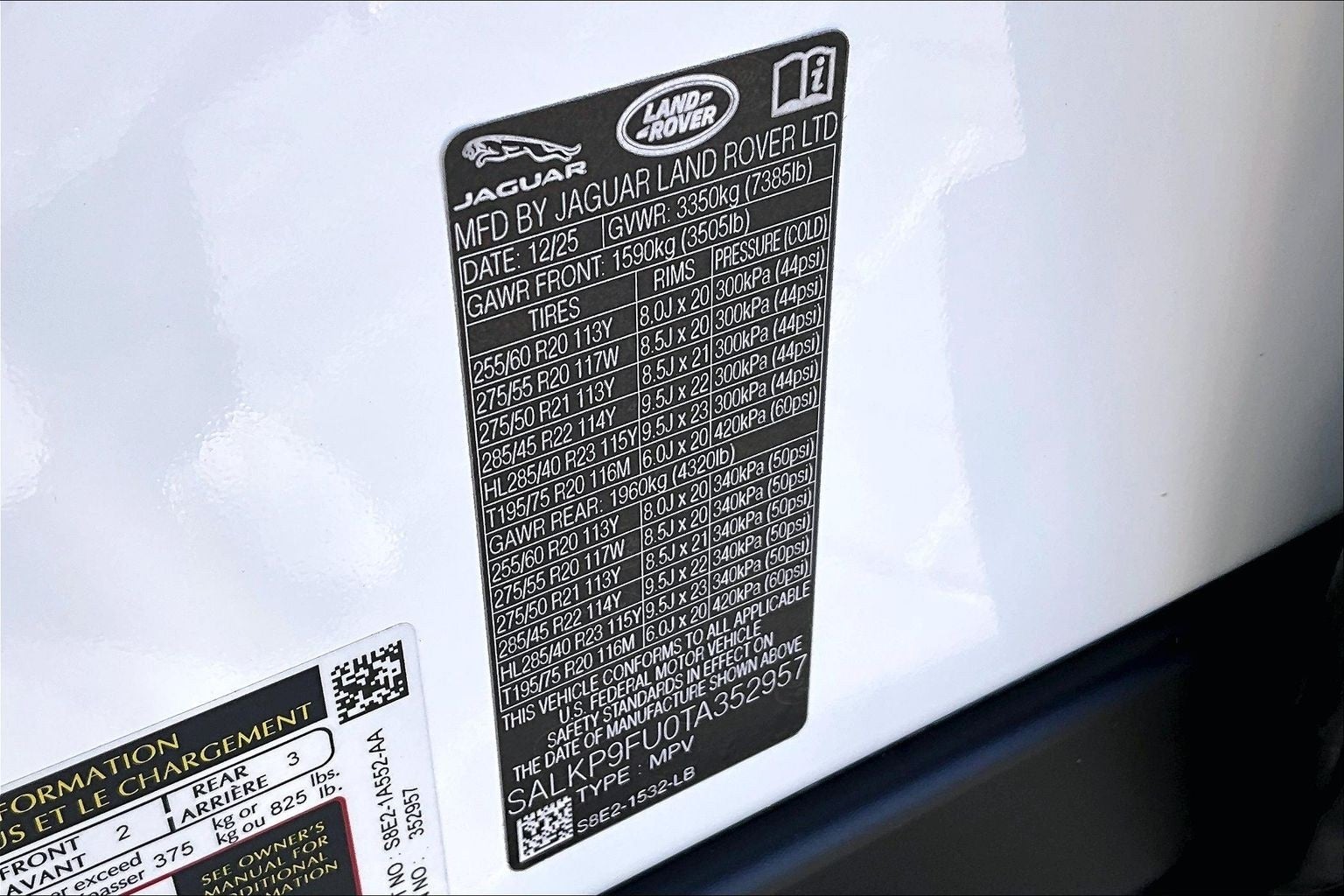 2026 Land Rover Range Rover SE