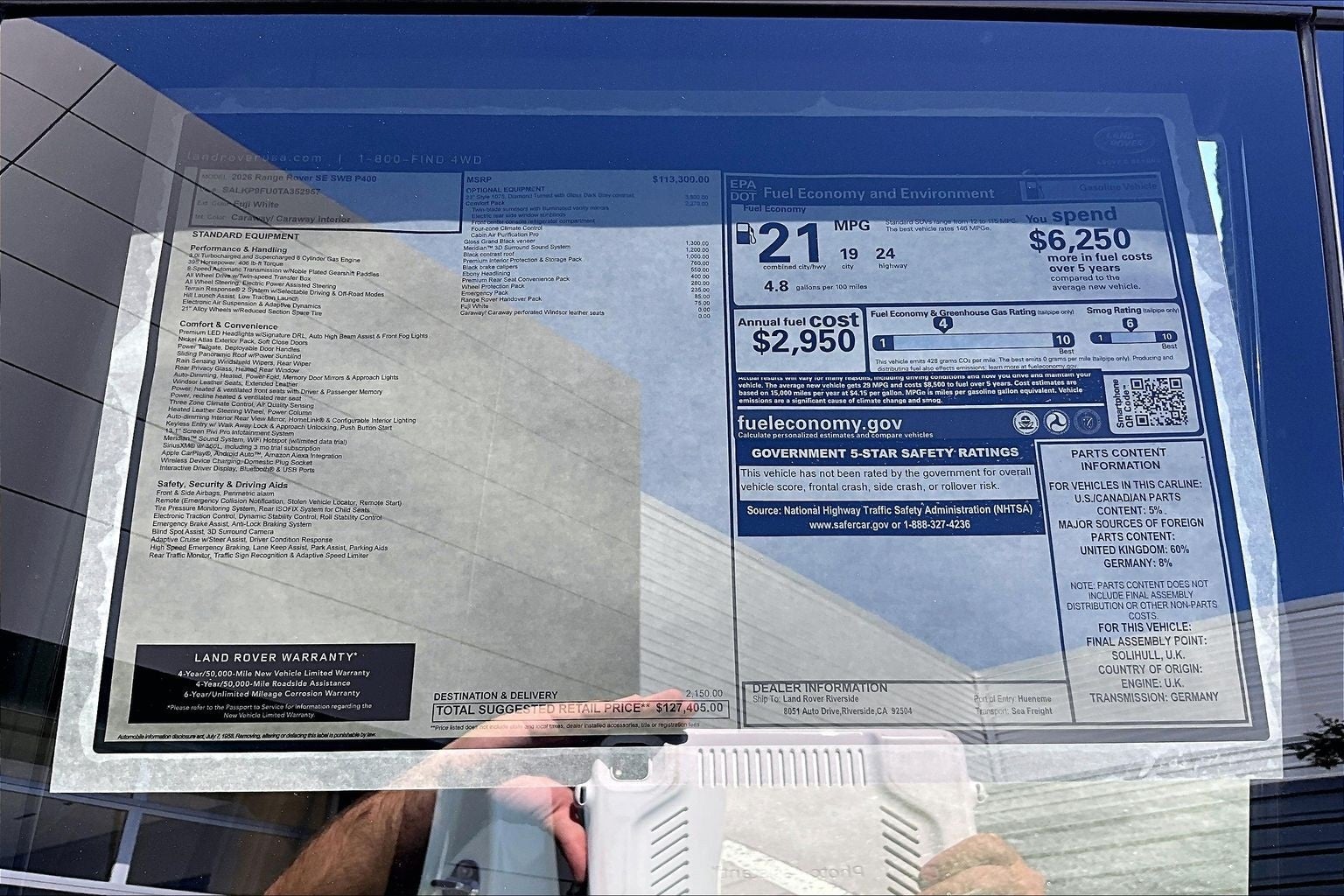 2026 Land Rover Range Rover SE