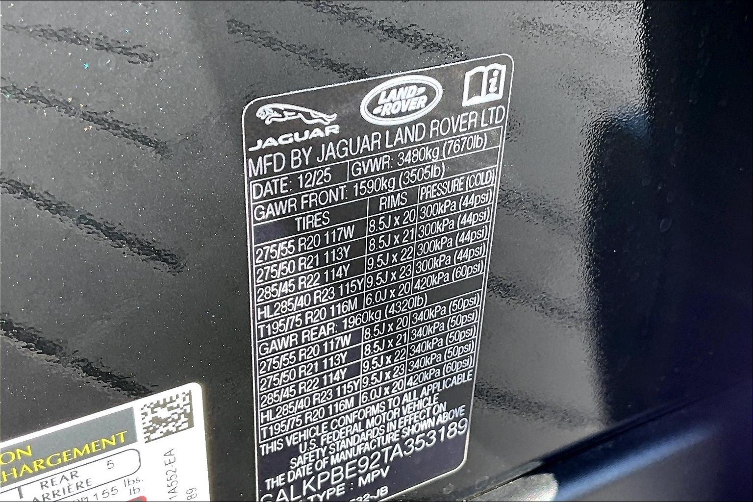 2026 Land Rover Range Rover SE LWB