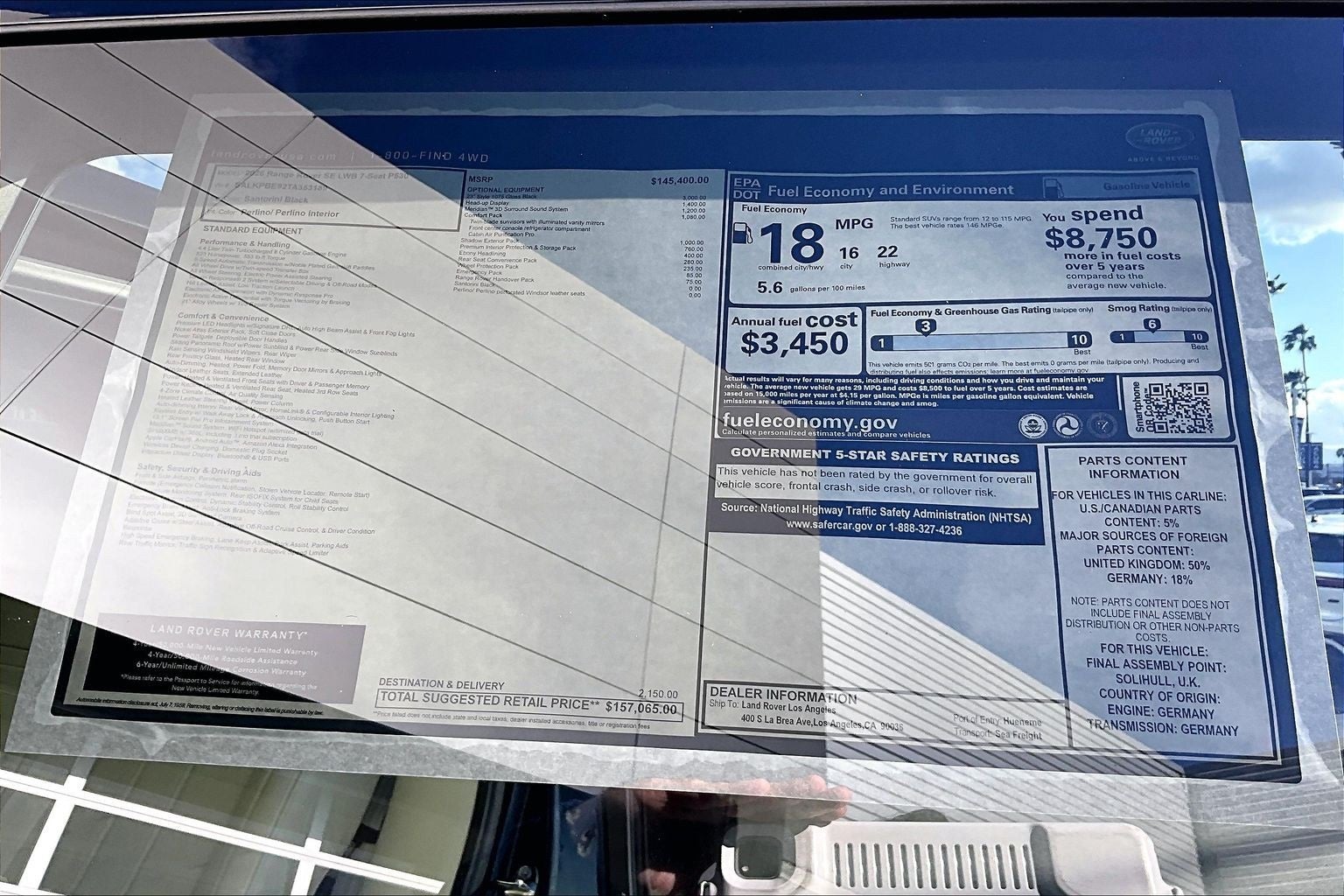 2026 Land Rover Range Rover SE LWB