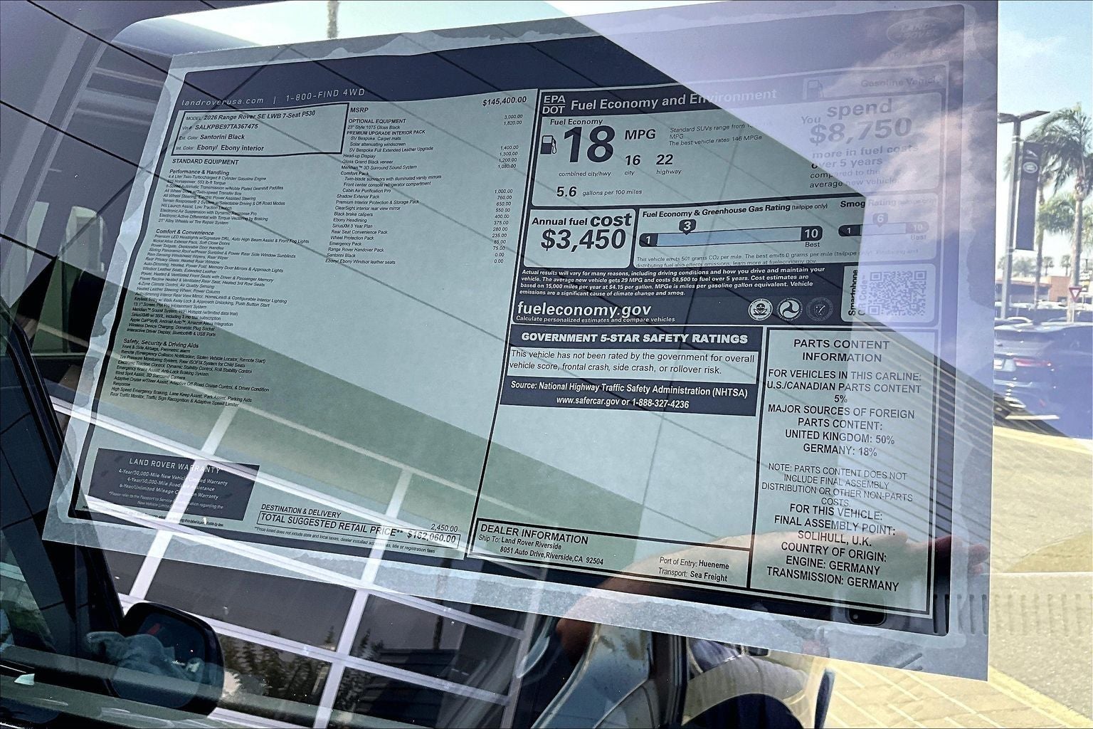 2026 Land Rover Range Rover SE LWB